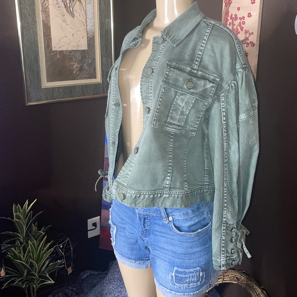 Nwot S Ulla Johnson Green Jean Jacket